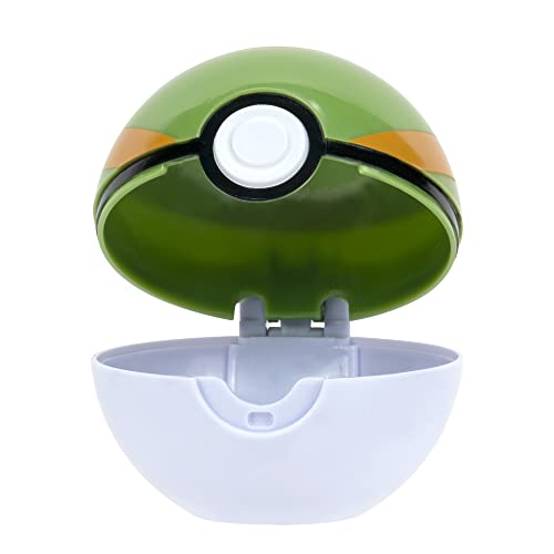 Pokémon Clip 'n' Go Nest Ball with Mankey Figure - 5 cm Official Pokéball Toy for Kids Ages 4+