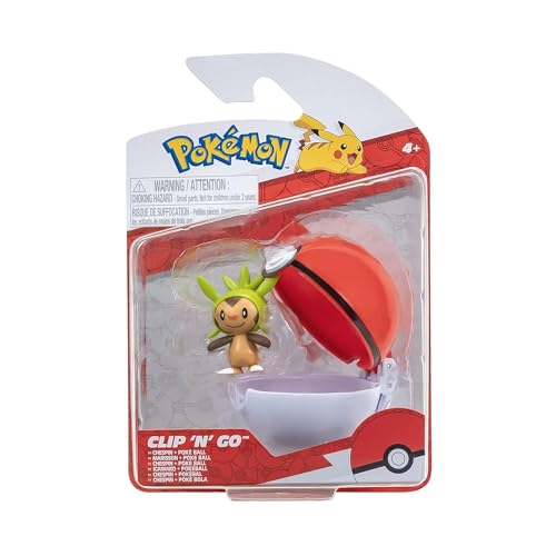 Pokémon Clip 'n'Go Pokéball with Igamaro Figure – 5 cm Official Toy