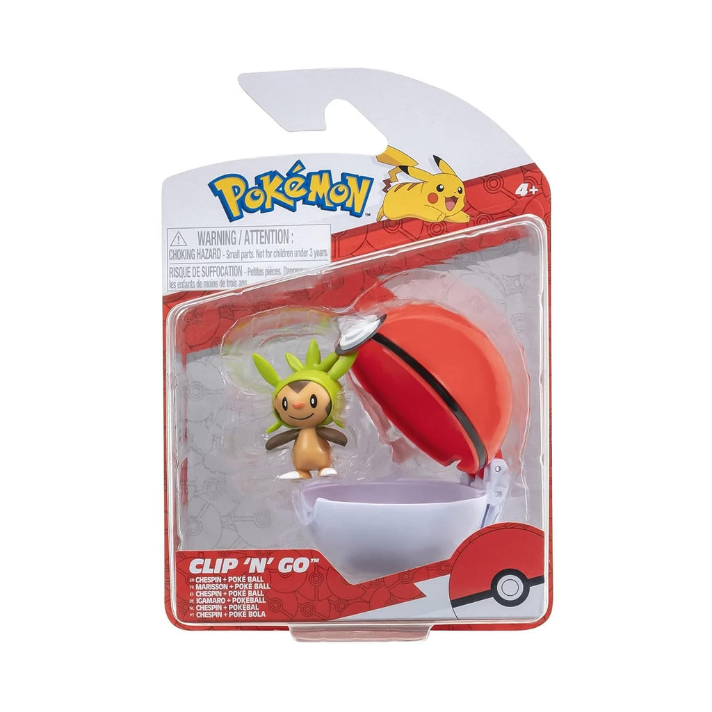 Pokémon Clip 'n'Go Pokéball with Igamaro Figure – 5 cm Official Toy