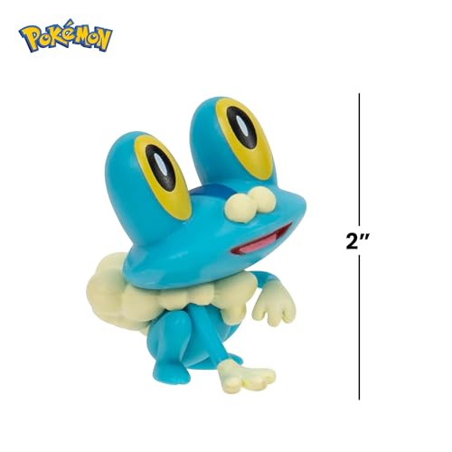 Pokémon Clip'n'Go Poké Ball with Froakie Figure – Official 5 cm Red Ball & Toy Set