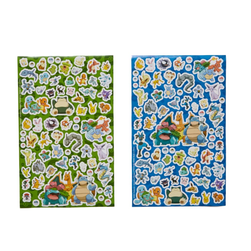 Pokemon Kids Coloring Art and Sticker Set – 30-Piece Craft Kit with Pencil Case
