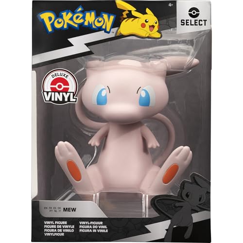Pokémon Mew Select Vinyl Figure – 4-Inch Officially Licensed Collectible by Jazwares
