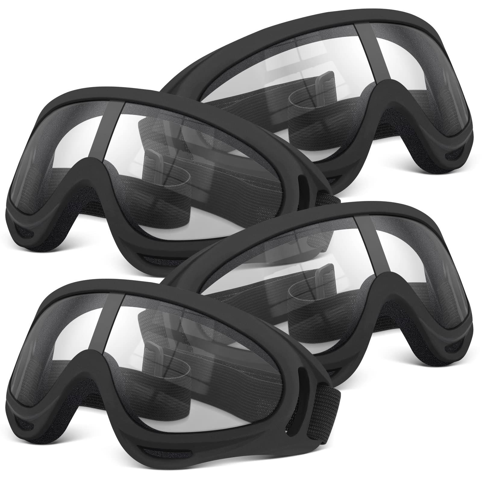 POKONBOY 4 Pack Protective Goggles for Nerf Battles - Safety Glasses for Kids and Teens