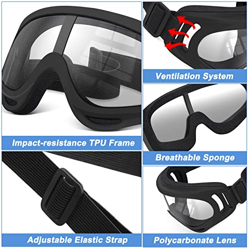 POKONBOY 4 Pack Protective Goggles for Nerf Battles - Safety Glasses for Kids and Teens