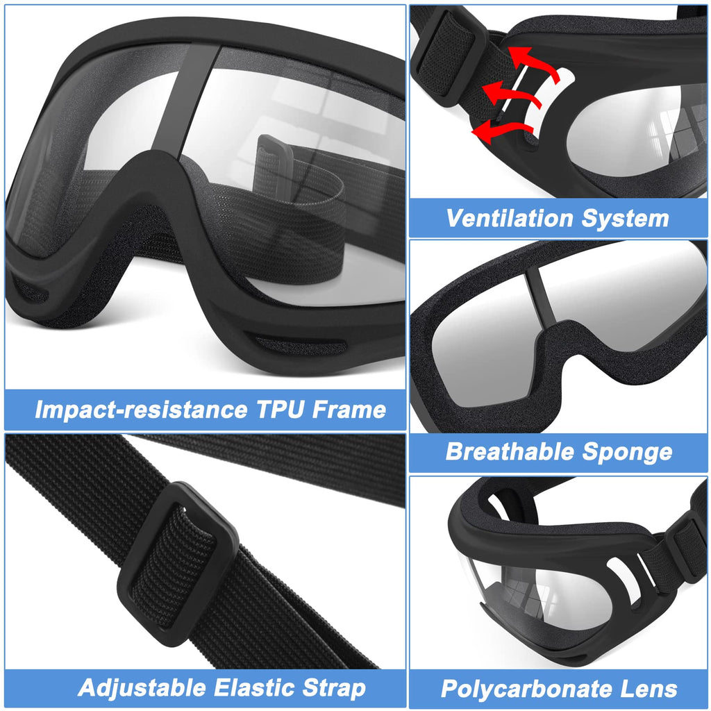 POKONBOY 4 Pack Protective Goggles for Nerf Battles - Safety Glasses for Kids and Teens
