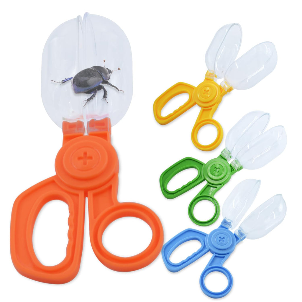 POMIKU Bug Catcher Scoopers for Kids – 4-Pack Handy Scoopers for Fine Motor Skills, Sensory Play, and Outdoor Bug Catching (Ages 3+)
