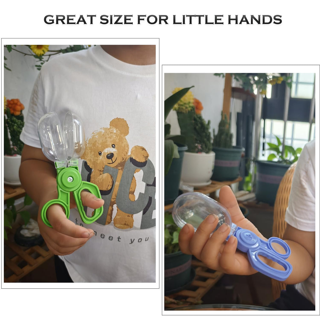POMIKU Bug Catcher Scoopers for Kids – 4-Pack Handy Scoopers for Fine Motor Skills, Sensory Play, and Outdoor Bug Catching (Ages 3+)