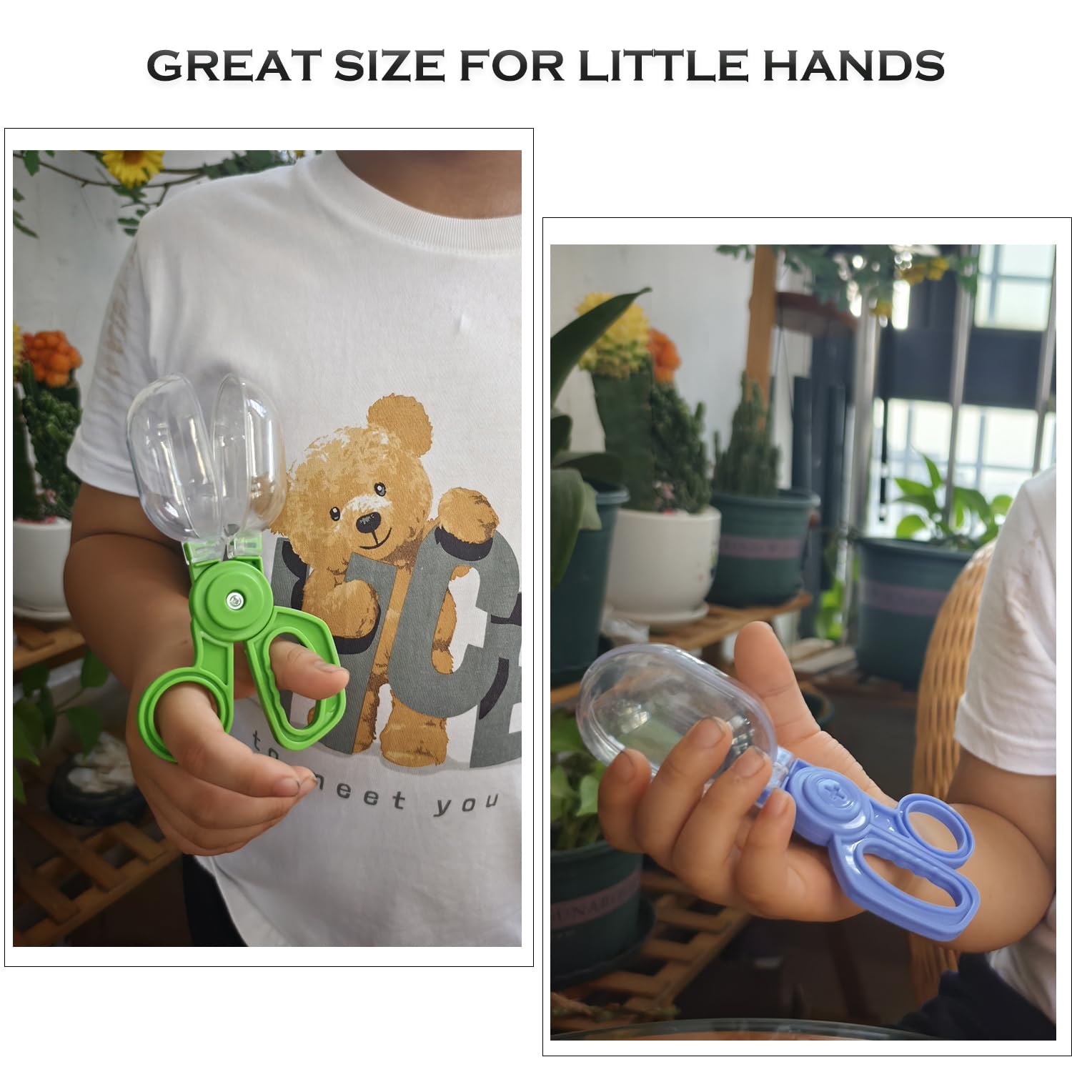 POMIKU Bug Catcher Scoopers for Kids – 4-Pack Handy Scoopers for Fine Motor Skills, Sensory Play, and Outdoor Bug Catching (Ages 3+)