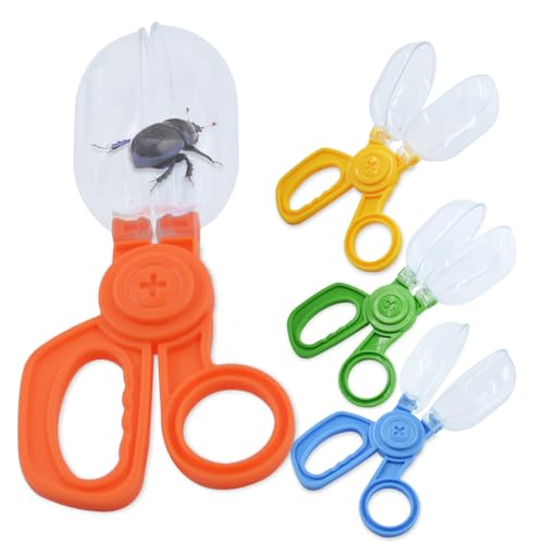 POMIKU Bug Catcher Scoopers for Kids – 4-Pack Handy Scoopers for Fine Motor Skills, Sensory Play, and Outdoor Bug Catching (Ages 3+)