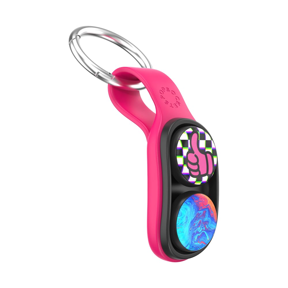 PopSockets PopPuck Pink Punk – Magnetic Fidget Toy & Trick Magnet Set