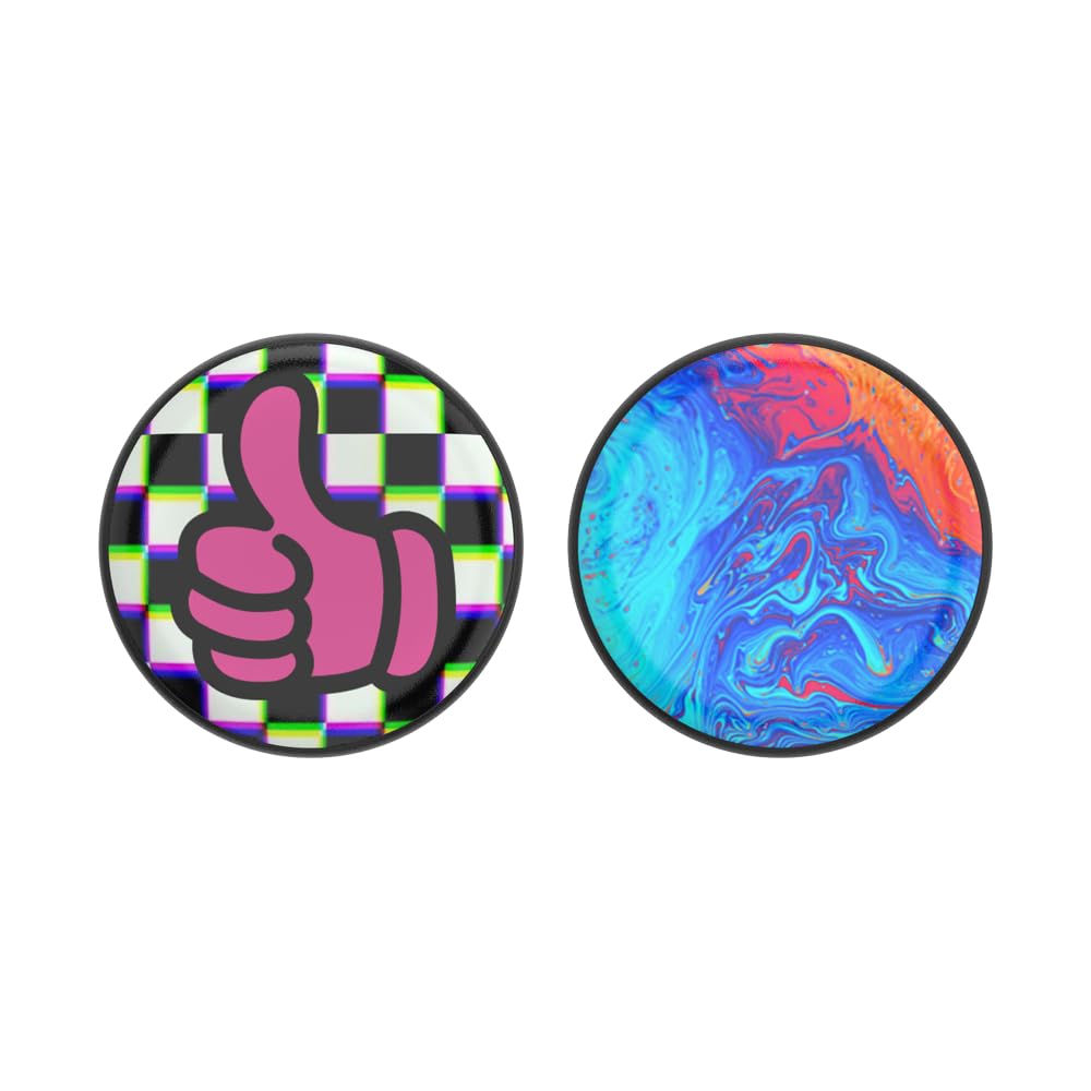 PopSockets PopPuck Pink Punk – Magnetic Fidget Toy & Trick Magnet Set
