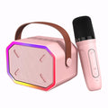 Portable Karaoke Machine for Kids & Adults – Bluetooth Speaker with Wireless Microphone, Pink