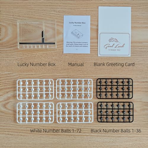 Portable Lucky Number Selector – Lottery Ball Pick Box for Powerball, Mega Millions (10x7.5cm)