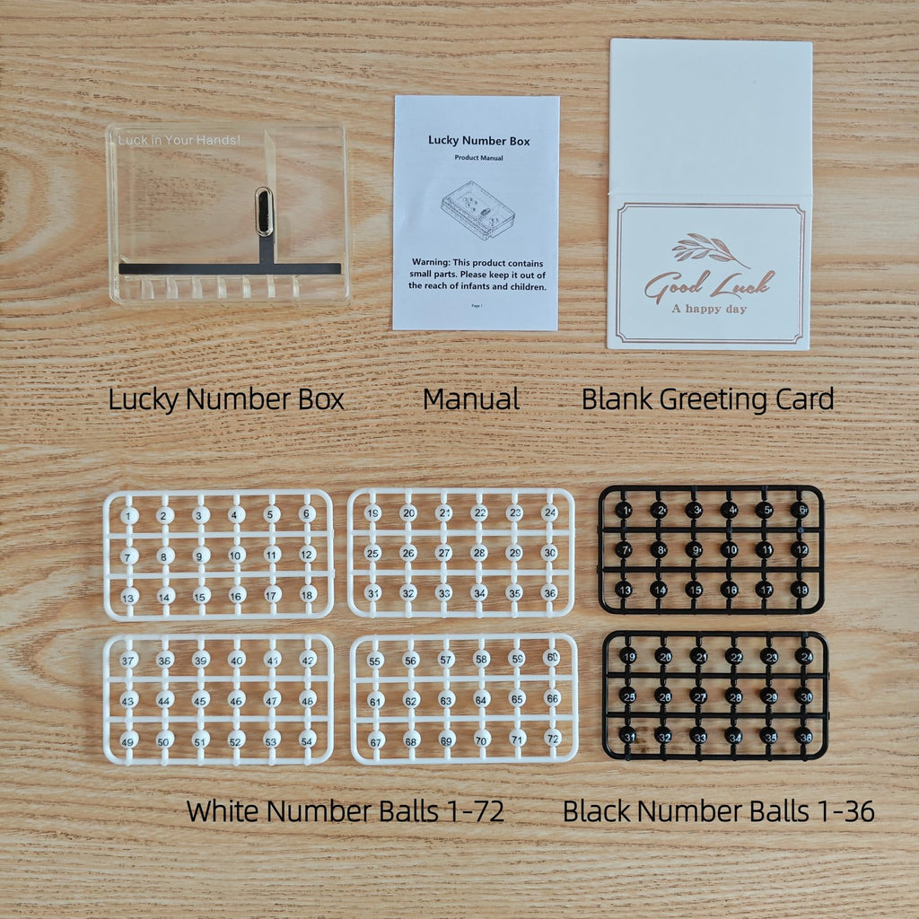 Portable Lucky Number Selector – Lottery Ball Pick Box for Powerball, Mega Millions (10x7.5cm)