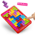 Power Your Fun Pop Puzzle Popper Fidget Game – 27pc Jigsaw Bubble Popper, Red