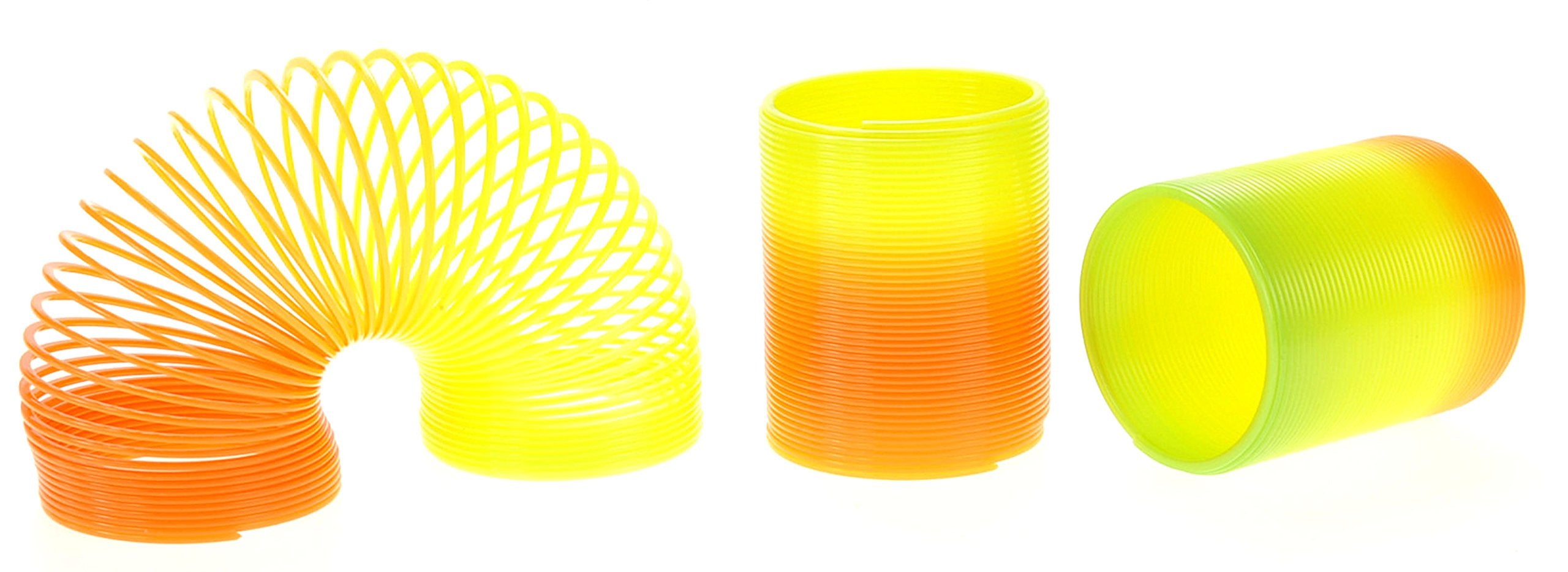 PowerTRC 12-Pack Mini Rainbow Slinky Toys – 2-Inch Spring Coils for Party Favors, Goodie Bags, and Classroom Prizes
