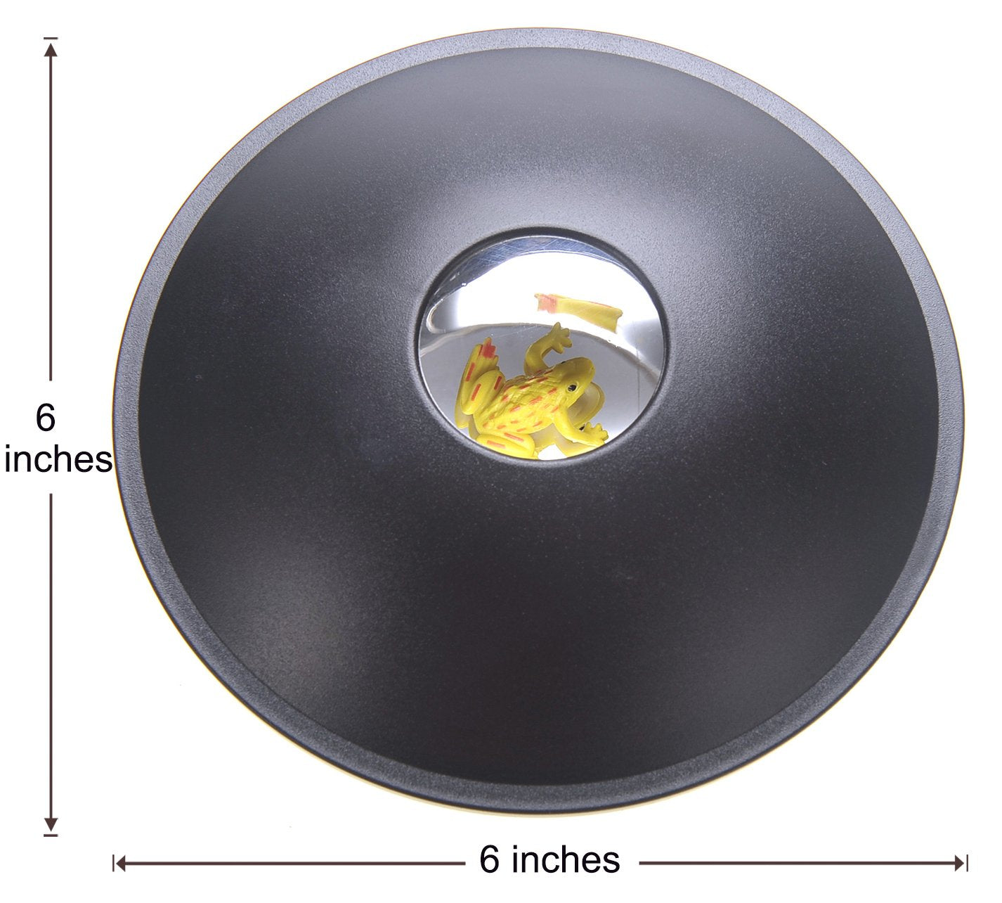 PowerTRC 6" 3-D Mirascope – Optical Illusion Toy with Holographic Projection and Included Frog