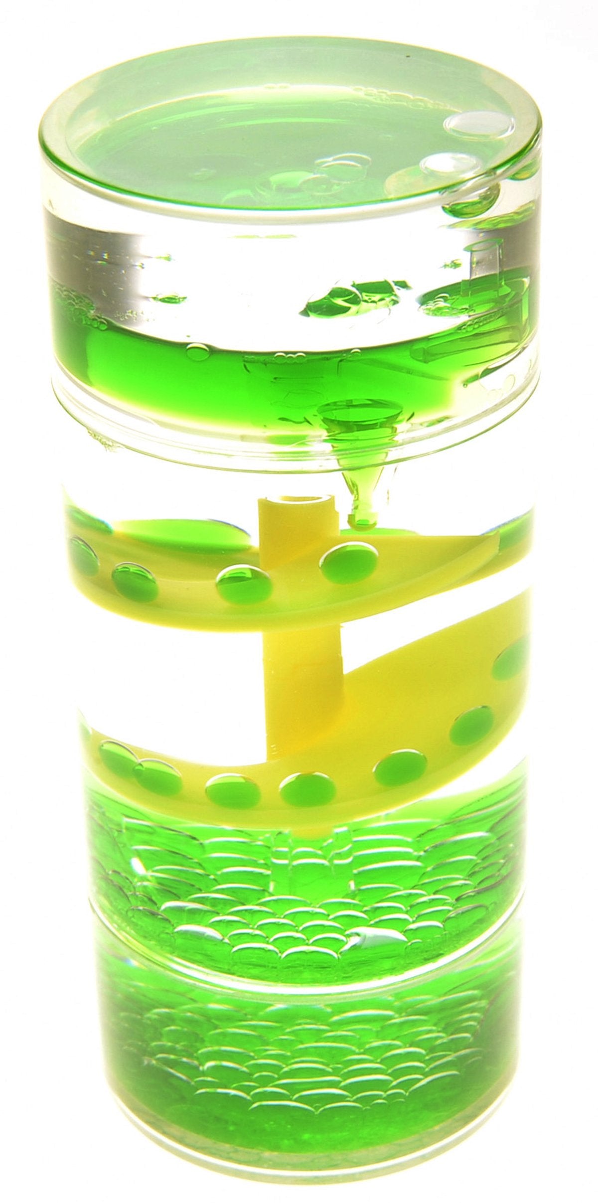 PowerTRC Cylinder Liquid Motion Bubbler – Calming Sensory Fidget Toy for Anxiety, ADHD, Autism – Desktop Decor and Timer