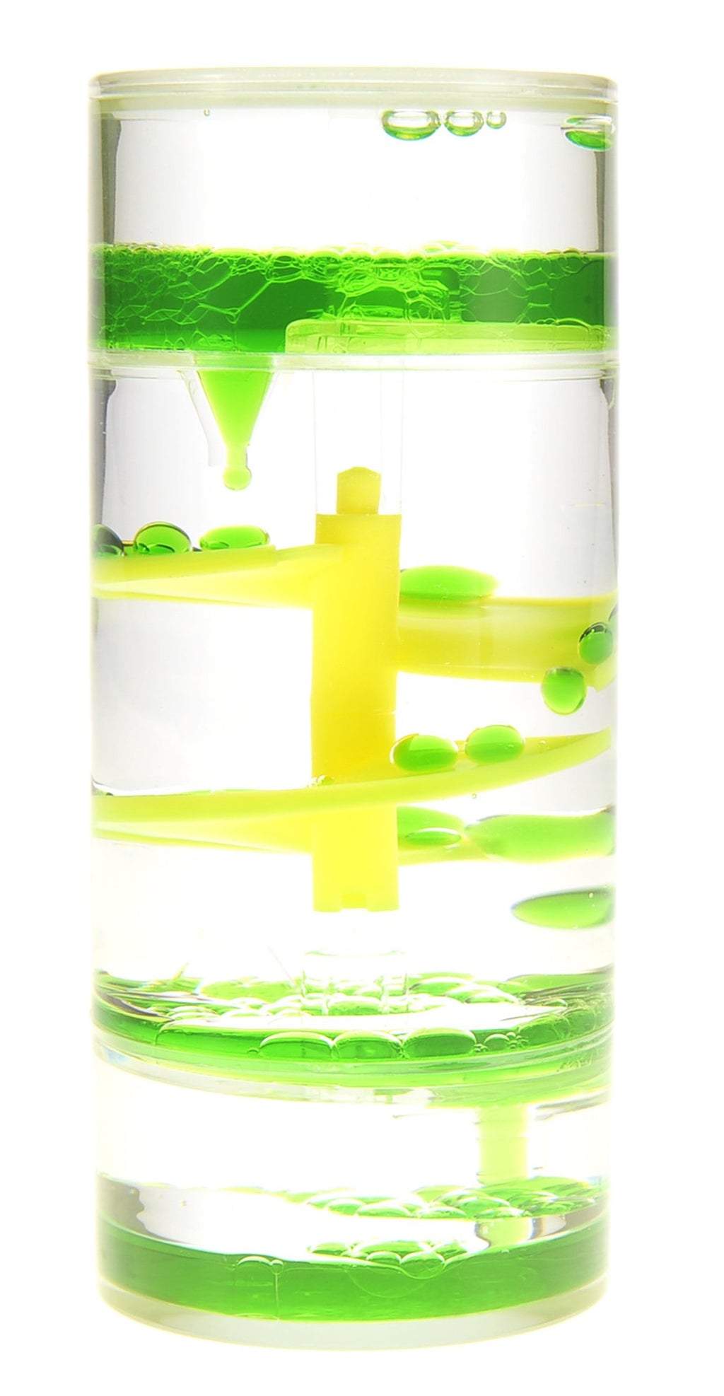PowerTRC Cylinder Liquid Motion Bubbler – Calming Sensory Fidget Toy for Anxiety, ADHD, Autism – Desktop Decor and Timer