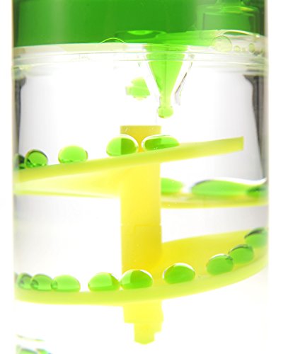PowerTRC Cylinder Liquid Motion Bubbler – Calming Sensory Fidget Toy for Anxiety, ADHD, Autism – Desktop Decor and Timer