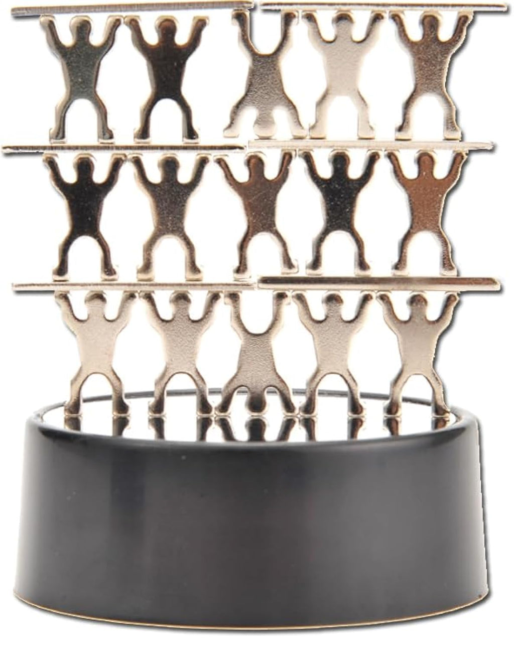 PowerTRC Magnetic Desktop Acrobats Sculpture – Black Metal Stress Relief Office Decor