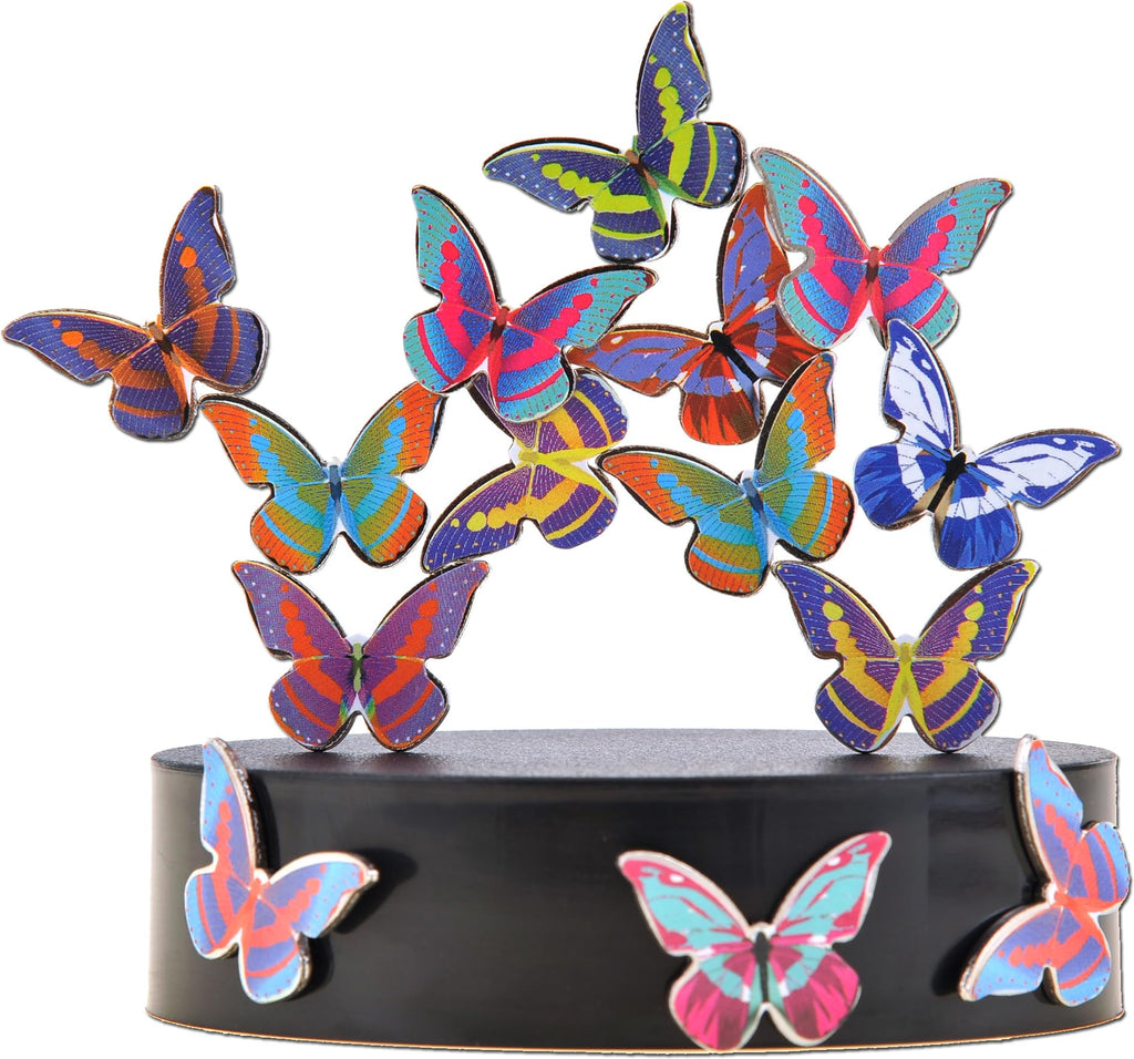 PowerTRC Magnetic Desktop Sculpture (Butterflies) – Mini Desk Art for Stress Relief & Creative Decor
