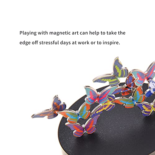 PowerTRC Magnetic Desktop Sculpture (Butterflies) – Mini Desk Art for Stress Relief & Creative Decor