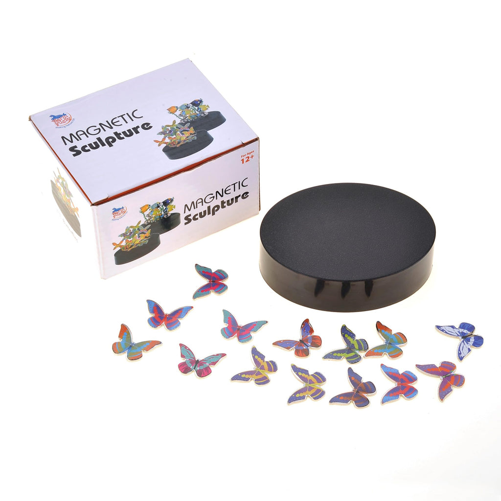 PowerTRC Magnetic Desktop Sculpture (Butterflies) – Mini Desk Art for Stress Relief & Creative Decor
