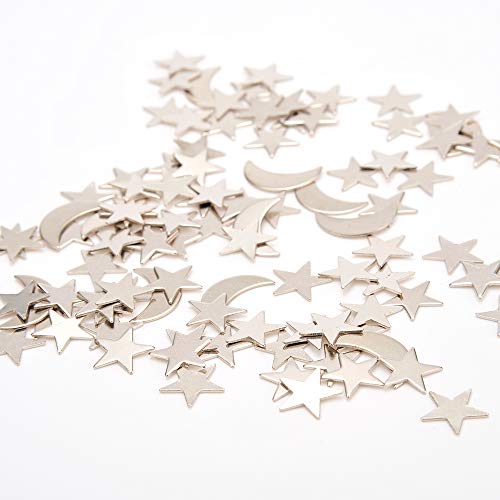 PowerTRC Magnetic Desktop Sculpture – Moons and Stars Mini Metal Desk Art