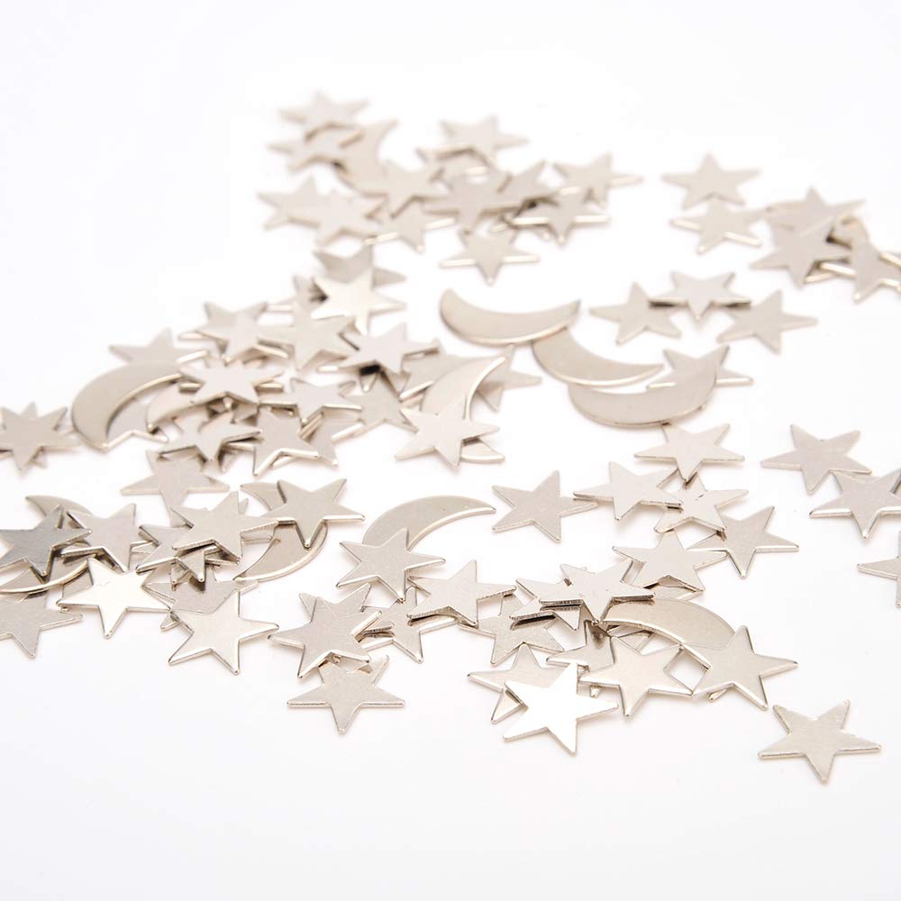 PowerTRC Magnetic Desktop Sculpture – Moons and Stars Mini Metal Desk Art