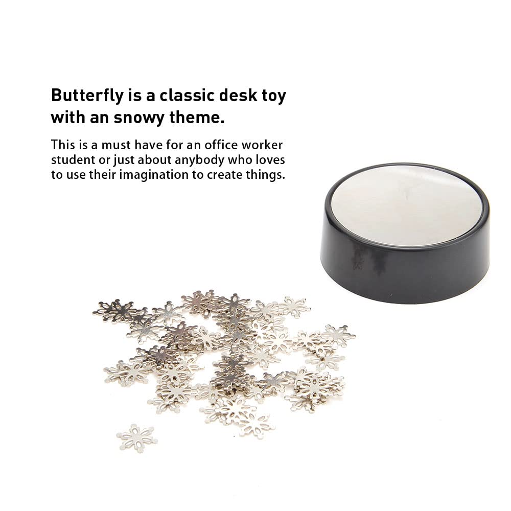 PowerTRC Magnetic Desktop Sculpture – Snowflake Set for Stress Relief and Desk Decor