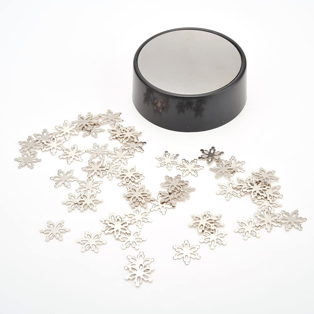 PowerTRC Magnetic Desktop Sculpture – Snowflake Set for Stress Relief and Desk Decor
