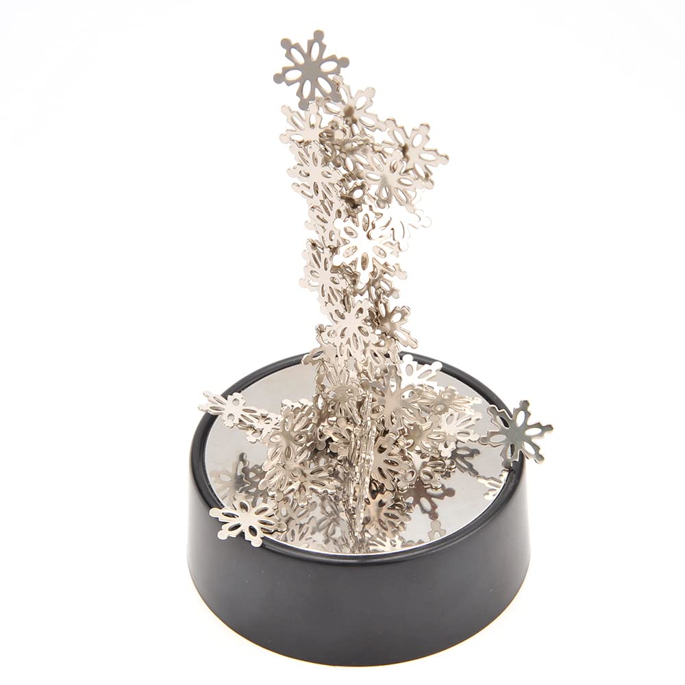 PowerTRC Magnetic Desktop Sculpture – Snowflake Set for Stress Relief and Desk Decor