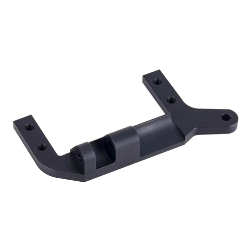 Powmok AMK TRX4 Aluminum Servo Mount - 7075 Alloy, 13g, On-Axle 4-Link Upgrade for 1/10 RC Crawler (Black)