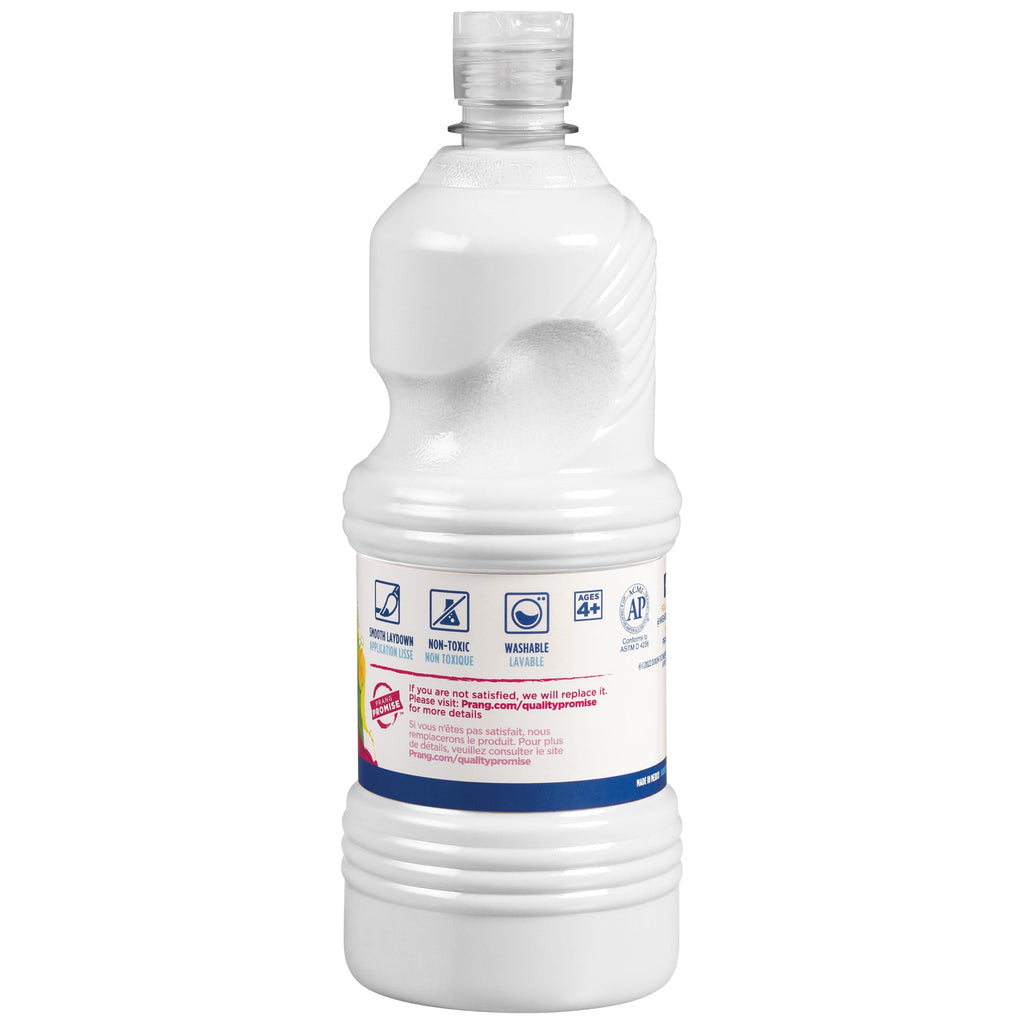 Prang Ready-to-Use Washable Tempera Paint, 32 oz, White (10907) – Non-Toxic, Non-Settling