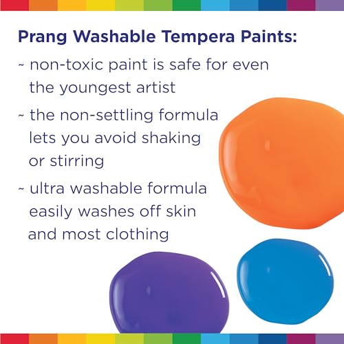 Prang Washable Tempera Paint, Orange, 32 oz - Non-Toxic, Quick-Dry