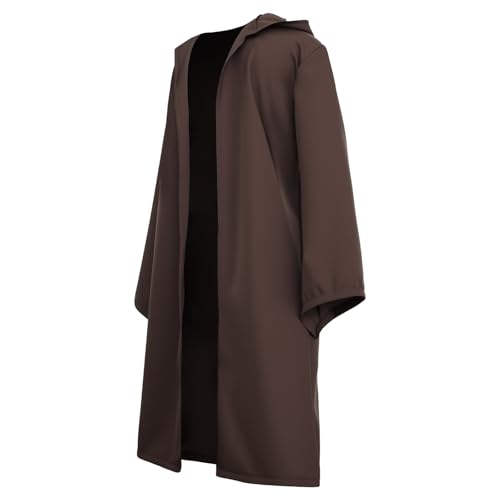 Prebene Kids Knight Robe Hooded Cloak – Boys Halloween Cosplay Costume Ages 3-14