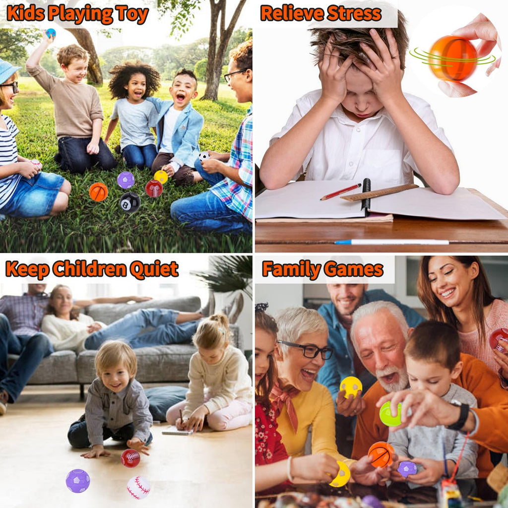 Prefilled Easter Eggs with Sports Ball Spinners – 24 Pack for Easter Basket Stuffers