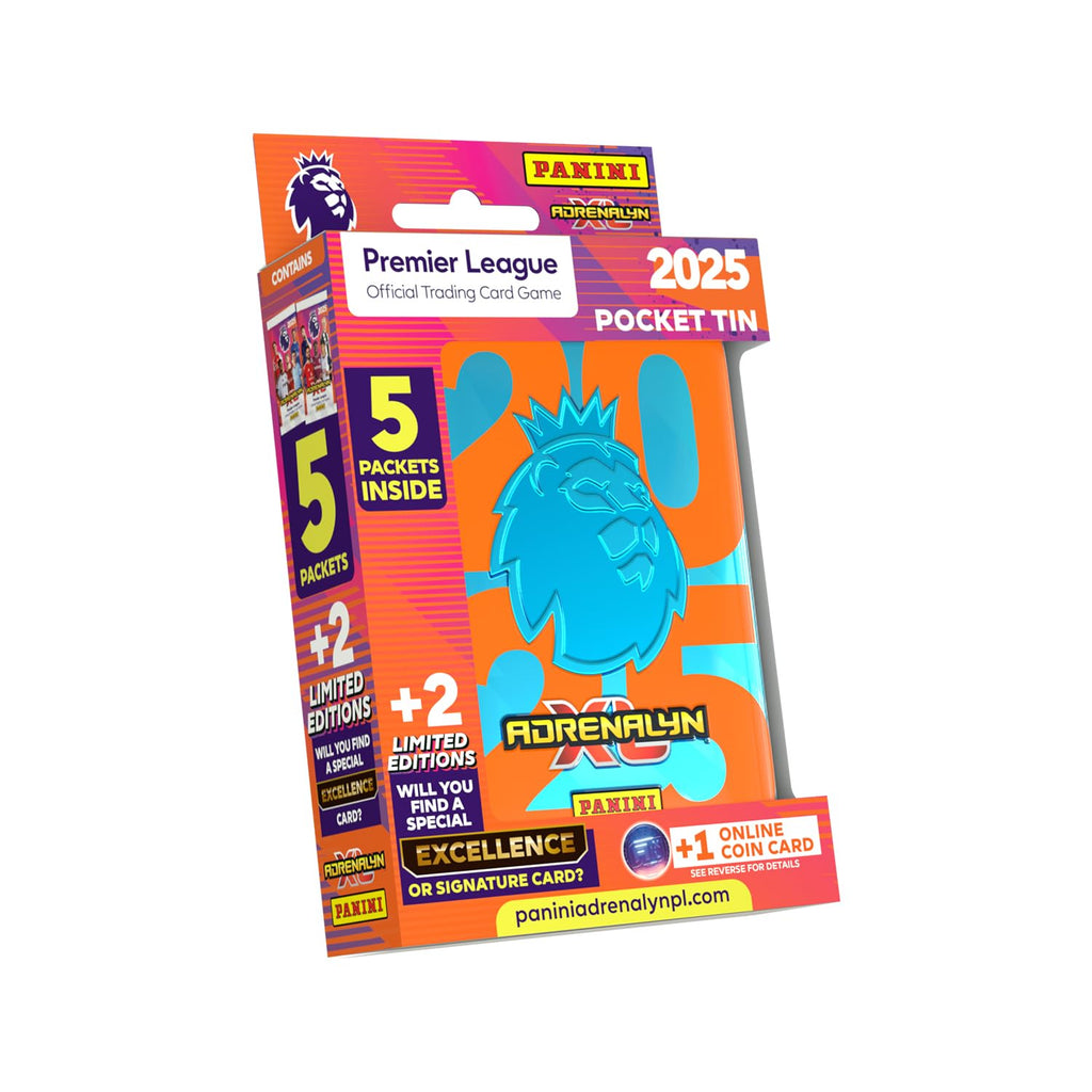 Premier League 2024/25 Adrenalyn XL Pocket Tin – 43 Cards with 2 Limited Editions