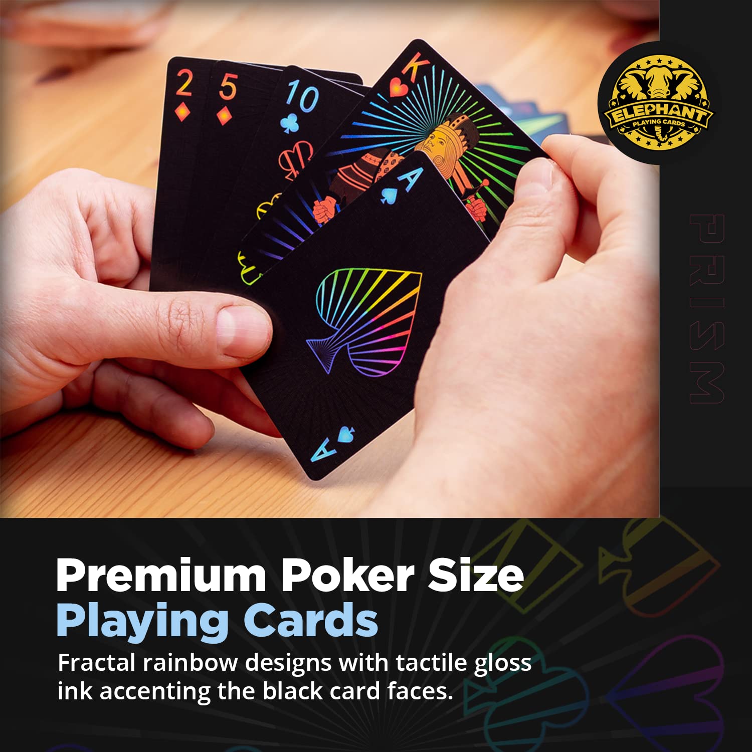 Premium Night Theme Playing Cards with Gloss Ink and Free Card Game eBook