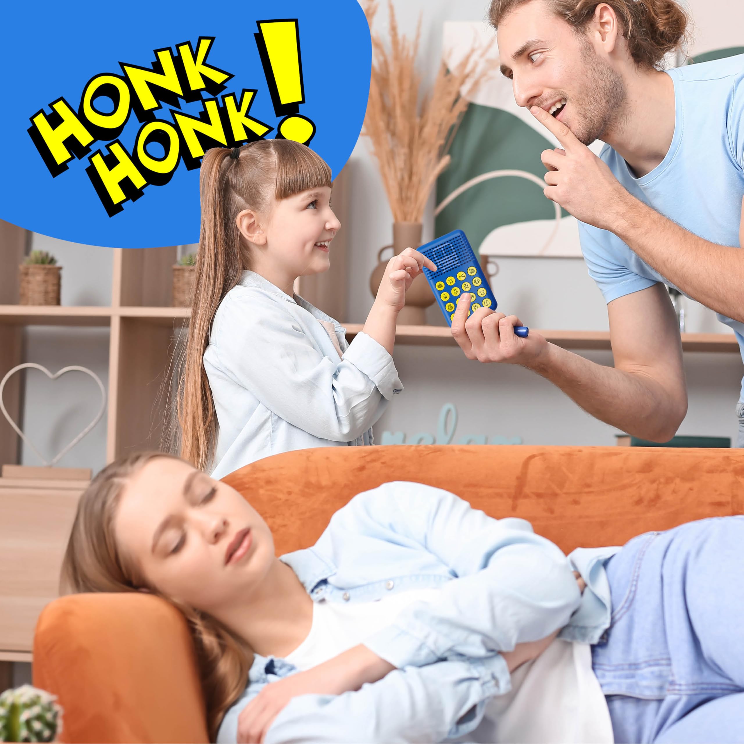 Press 'N Gag Sound Machine - 16 Silly Sounds, Pocket-Sized Gadget for Kids & Teens