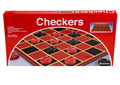 Pressman Checkers – Classic 2-Player Strategy Game with Folding Board and Interlocking Pieces
