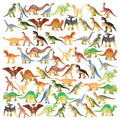 PREXTEX 72 Count Mini Dinosaur Figurines – Plastic Dinosaur Party Favors for Kids
