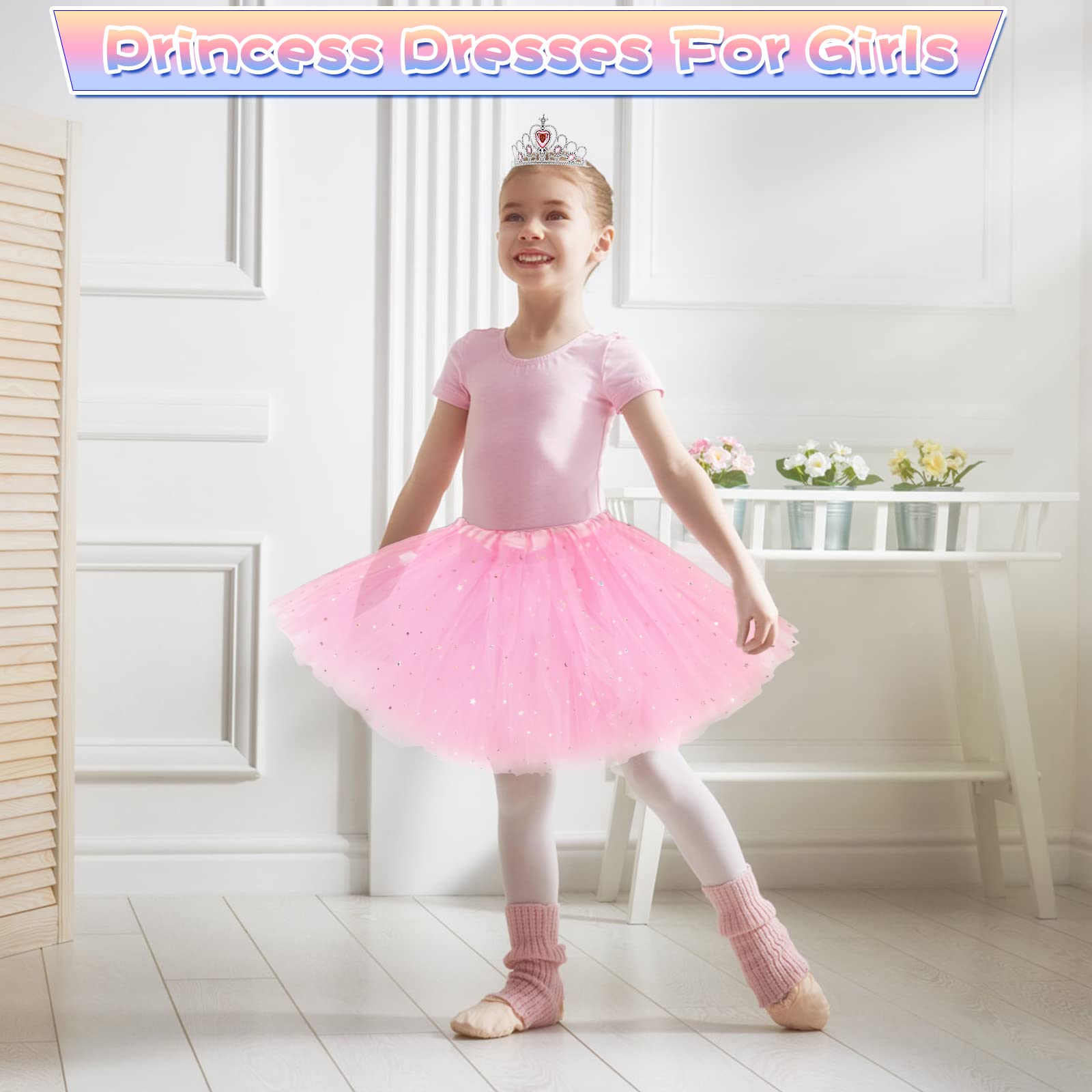 Princess Dress Set for Girls 4-6 – Cape, Dress, Crown & Accessories