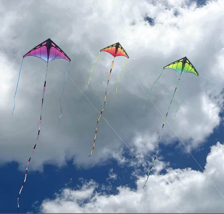 Prism Kite Technology Plasma Ribbon 20-Foot Kite Tail – Aurora Geometric Gradient