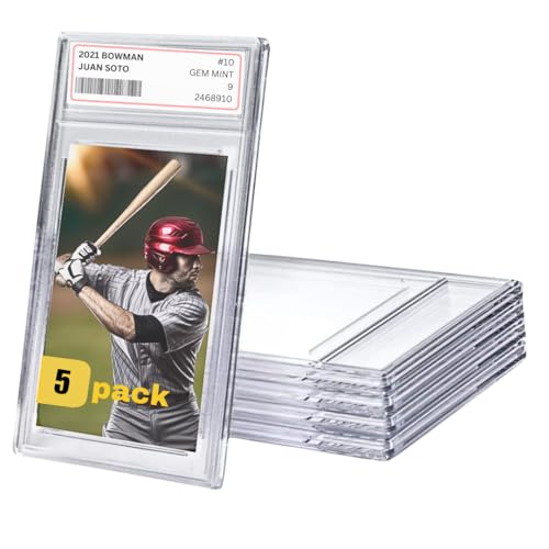 Pro-Tec Accessories Frosted Card Slab Pack of 5 for Sports Cards - Up to 35pt