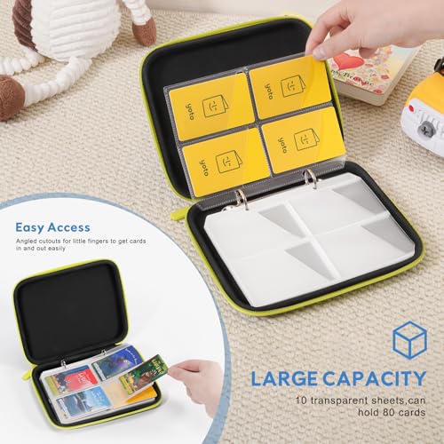 ProCase Blue Carrying Case for Yoto Cards - 80 Pocket Storage, Portable Binder Organizer