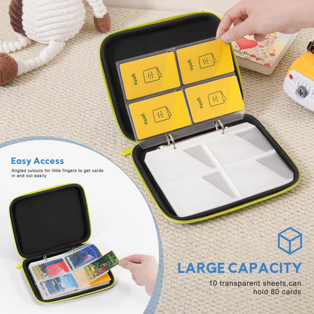 ProCase Blue Carrying Case for Yoto Cards - 80 Pocket Storage, Portable Binder Organizer