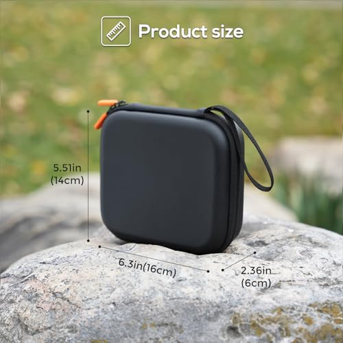 ProCase DJI Neo Carrying Case – Hard Shell Shockproof Travel Case (Orange/Black)