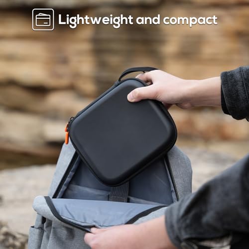 ProCase DJI Neo Carrying Case – Hard Shell Shockproof Travel Case (Orange/Black)